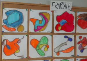 fraktale wykonane przez dzieci