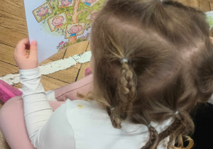 chłopiec ogląda drzewo genealogiczne
