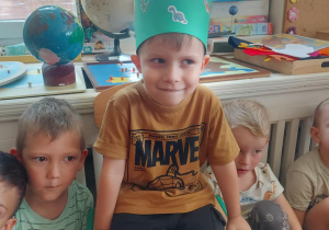 Na zdjęciu jubilat w koronie