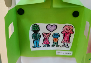 Praca plastyczna wykonana przez dziecko.