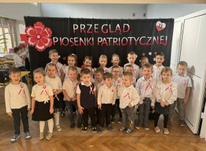 Udział dzieci w Przeglądzie Patriotycznym