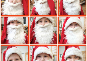 Zdjęcia dzieci w przebraniu Mikołaja