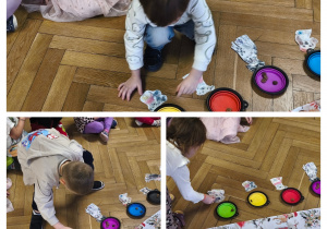 Na zdjęciu widzimy dzieci, które wykonują drugą częśc zadania świątecznego dla Lily.