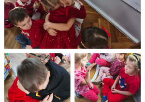 Na zdjęciach widzimy dzieci, które wykonują różne zadania.