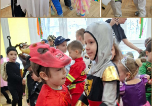 kolaż zdjęć - bal karnawałowy