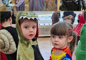 kolaż zdjęć - bal karnawałowy