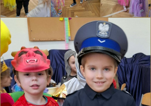 kolaż zdjęć - bal karnawałowy