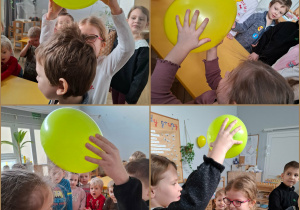 kolaż zdjęć z eksperymentami