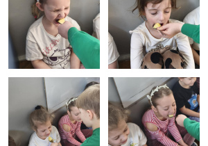 Na zdjęciach widzimy dziewczynki, które wykonują kolejene zadania od chłopców.