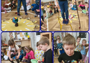 Zdjęcia chłopca z nawlekania łańcuchu życia