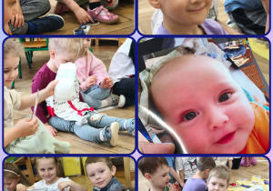 Dzieci oglądają ubrana Pawła