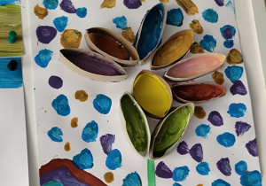 Na zdjęciu widać pracę dziecka.