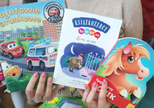 Zdjęcie książek czytanych dzieciom.