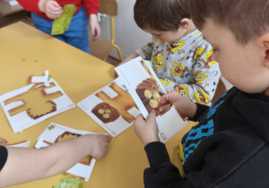 Wykonywanie pracy plastycznej Lew