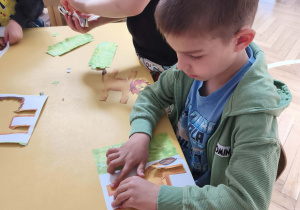 Wykonywanie pracy plastycznej Lew